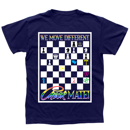 "We Move Different" Pride T Shirt (Navy Blue)